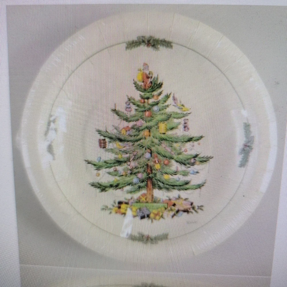 NEW Spode Christmas Tree Coated Disposable Plates & Napkins set 8 place settings